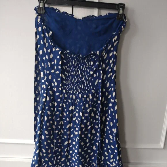 Reformation Blue and White Polka Dot Dress - Picture 2 of 4